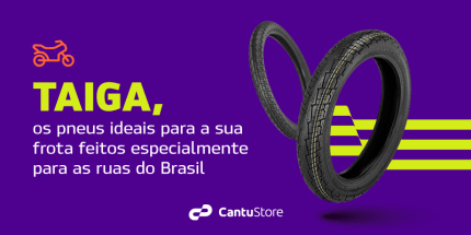 Pneu de moto é na Cantu, a maior distribuidora de pneus do Brasil